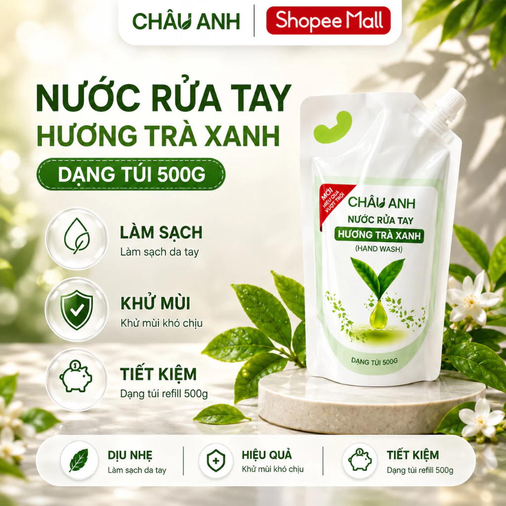 Nước rửa tay Trà Xanh